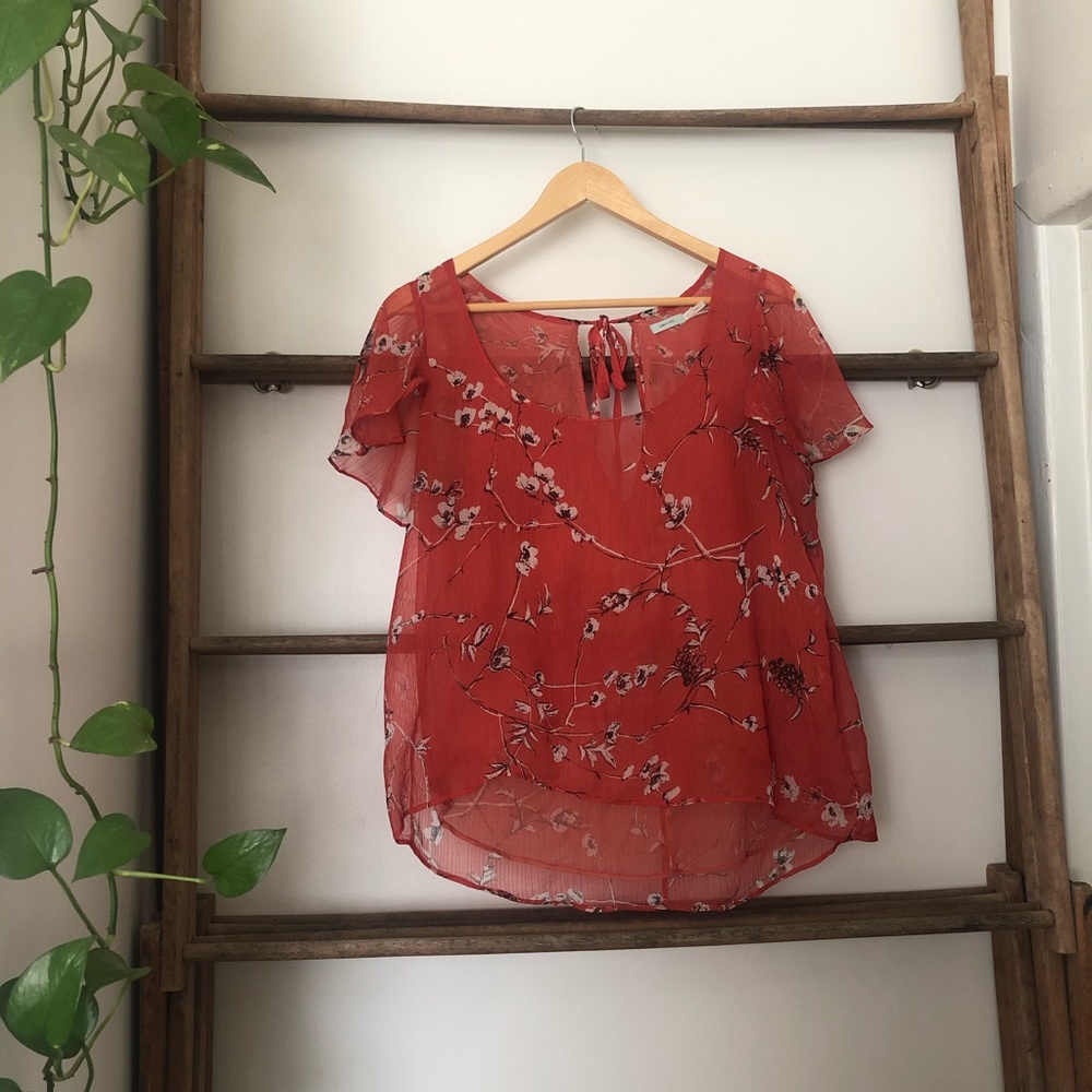 💄 sheer, flowy blouse